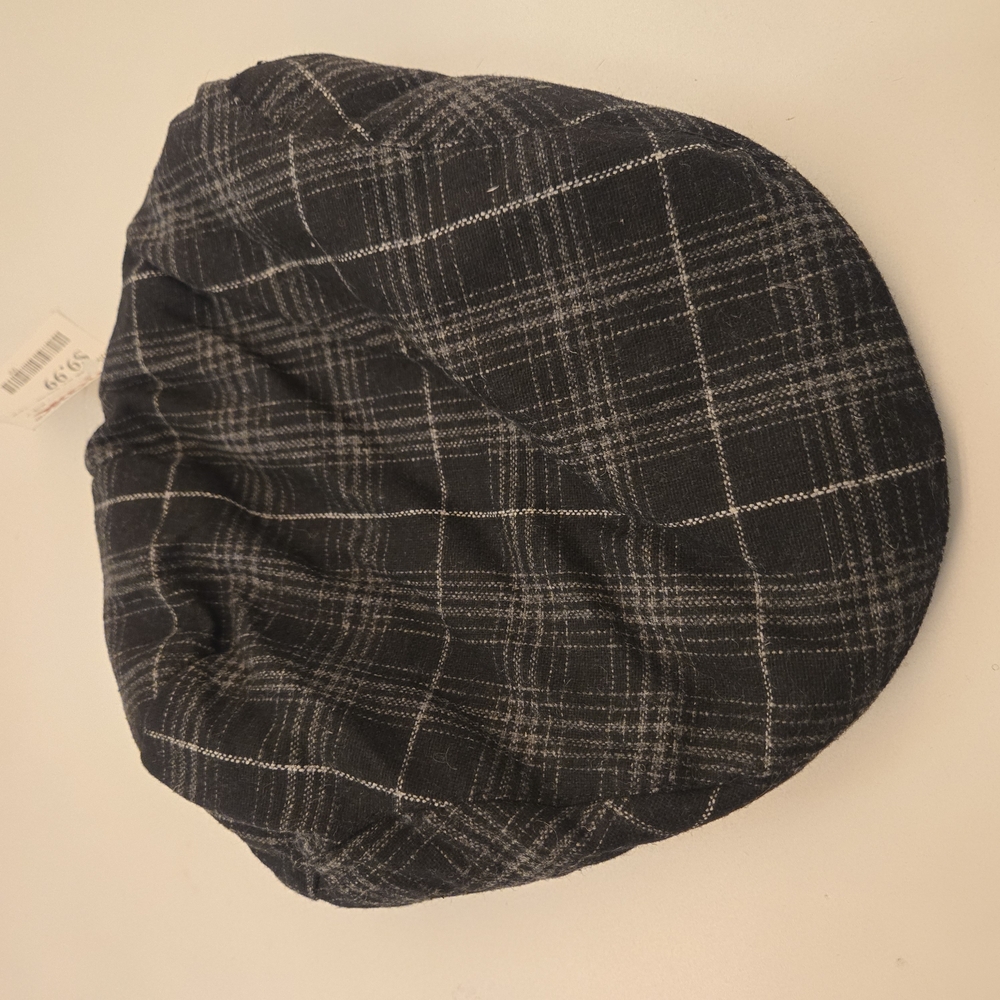 Plaid Black and Gray Men's Cap